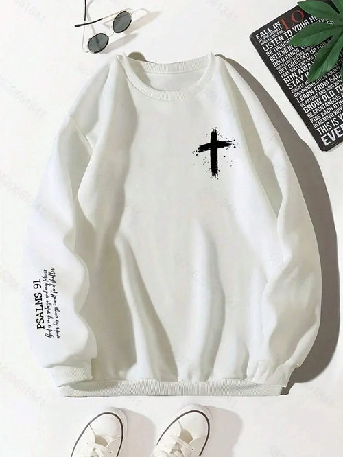 Cross Psalms 91 Women's Sweatshirt