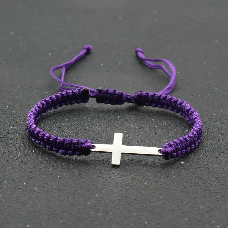 Simple Cross Rope Couple Bracelets