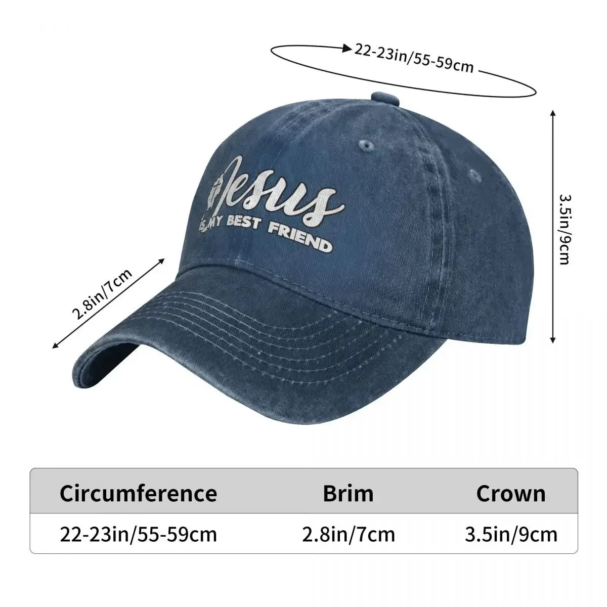 Jesus Is My Best Friend Christian Baseball Cap