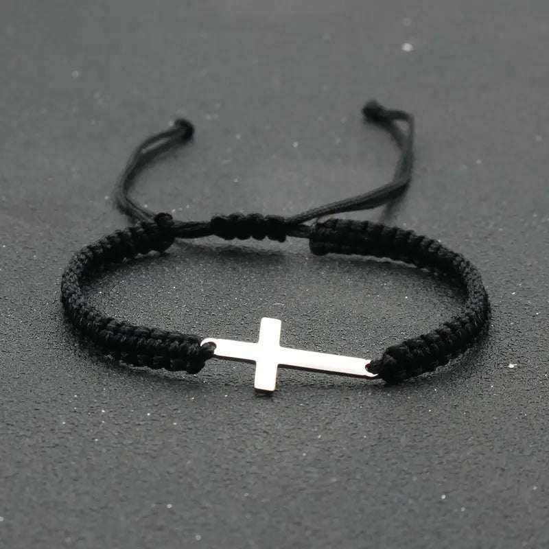 Simple Cross Rope Couple Bracelets