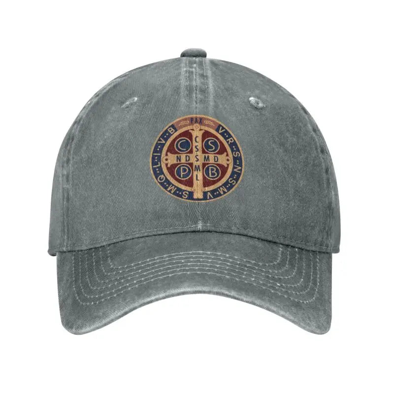 Fashion Cotton Saint Benedict Medal Baseball Cap