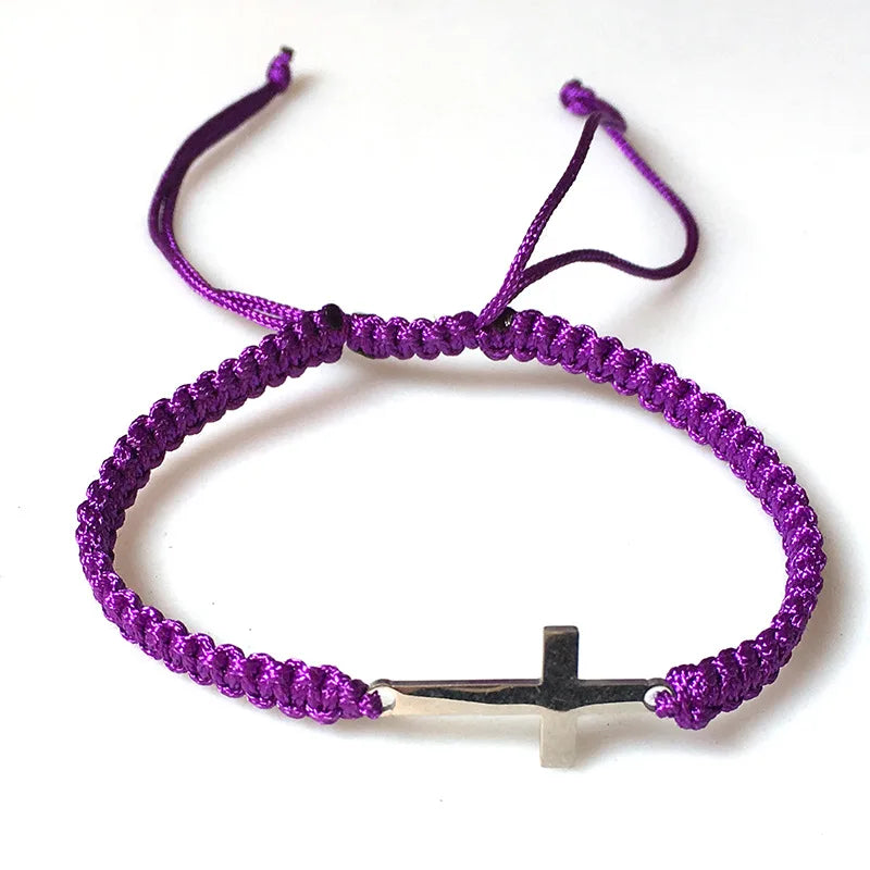 Simple Cross Rope Couple Bracelets