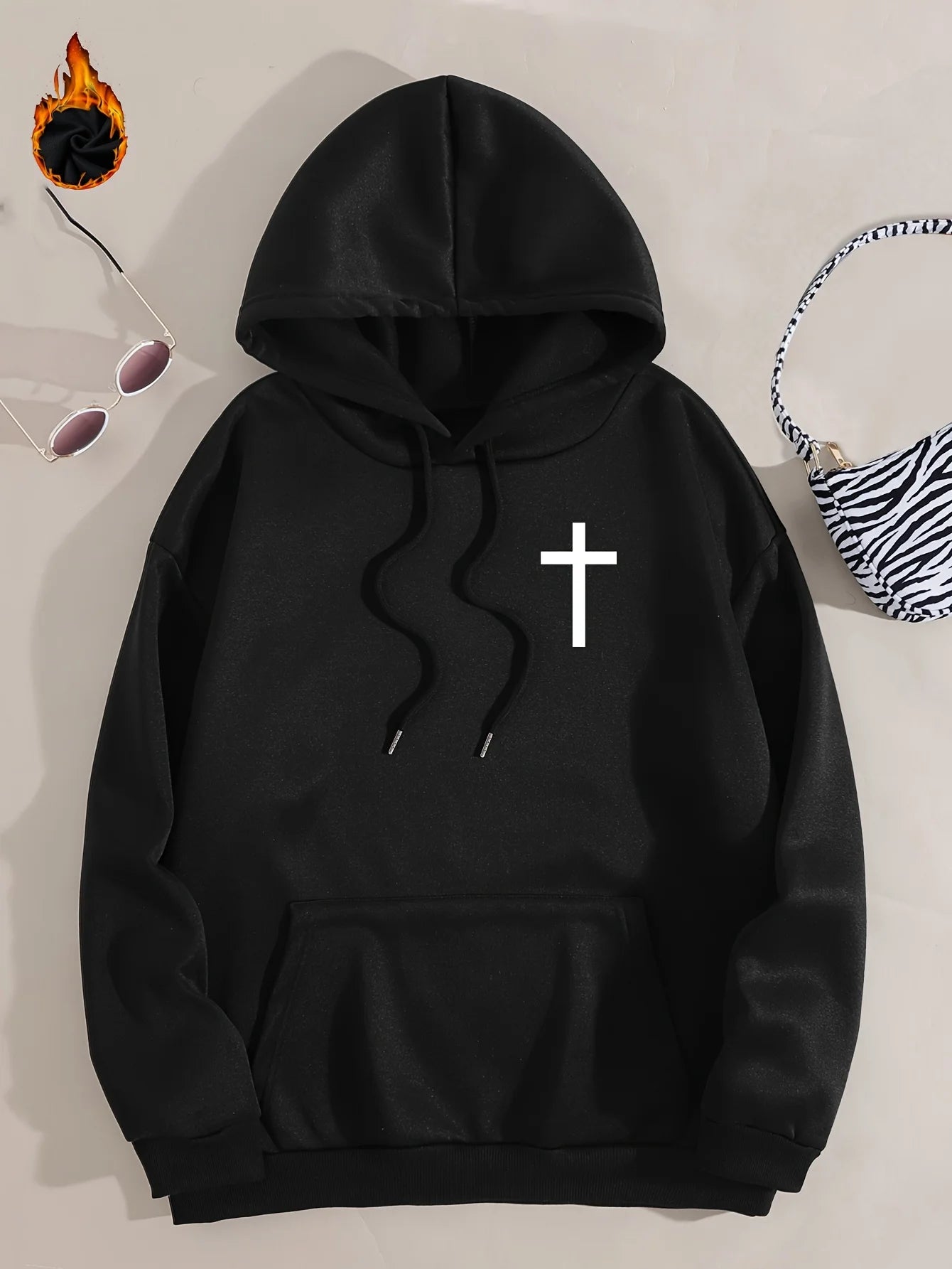 Faith Over Fear Print Hoodie